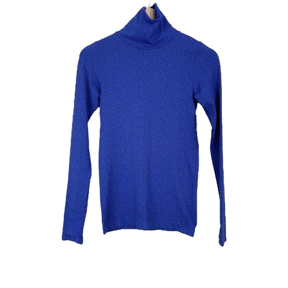 Athleta Flurry Peak Turtleneck Blue Size XS